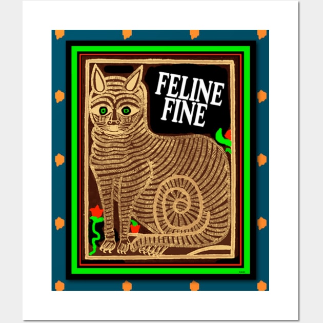 CUTE RUSSIAN CAT FEELING FINE Wall Art by PETER J. KETCHUM ART SHOP